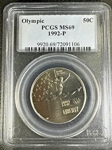 1992-P Olympic Commemorative Half Dollar MS69 PCGS - Picture 1 of 5