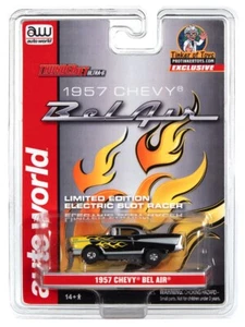 Limited Edition AUTO WORLD 1957 CHEVY BELAIR "EXCLUSIVE ITEM" SLOT CAR - Bild 1 von 2