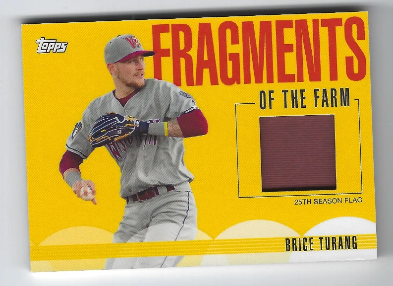 BRICE TURANG 2020 TOPPS PRO DEBUT FRAGMENTS OF THE FARM FLAG RELIC - Image 1 of 1