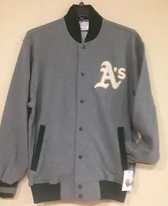 Oakland A's ATHLETICS Giacca Pile Classica Dettaglio Ricamo Loghi di G-III - Foto 1 di 12