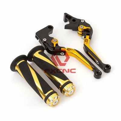 FXCNC Fold&Extendable Brake Clutch Lever w/Grips For BMW G310GS G310R 2017-2108 - Image 1 of 4
