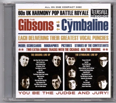 The Gibsons Vs. The Cymbaline - CD mit 30 Titel, 60's Harmony  Beat / CD Neuware - Bild 1 von 2