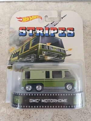 HOTWHEELS - GMC MOTORHOME - STRIPES - 1:64 - MINT IN BOX - NO MATCHBOX MAJORETTE - Immagine 1 di 3
