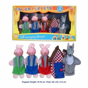 Finger Puppets 3 Little Pigs Story Fun Factory - Imagen 1 de 2