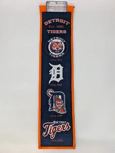Detroit Tigers MLB Winning Heritage Banner Genuine Wool Blend New Cooperstown Co - Picture 1 of 14