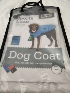 Hundemantel Sport Luxe blau wattiert Thermo verstellbar wasserdicht Größe 30 cm  - Bild 1 von 12