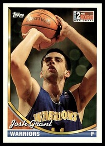 1993-94 Topps 2nd Round Draft Pick #298 Josh Grant Rookie Golden State Warriors