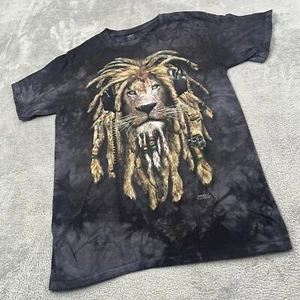 Camiseta The Mountain S Gris Rasta Marley León Tie Dye 100% Algodón - Imagen 1 de 8