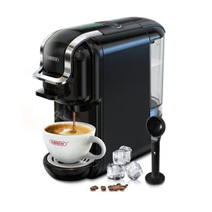 HiBREW H2B Espresso-Kaffeemaschine 5in1 Kapselkaffeemaschine 19Bar 600ml Schwarz