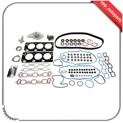 Juego de juntas de culata SOHC para Chrysler Dodge 05-2006 3,5 L correa de distribución bomba de agua Foto 1 de 4