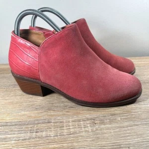 Vionic Marissa Womens Size 6.5 Shoes Pink Suede Ankle Booties Zip Up Casual - Picture 1 of 10