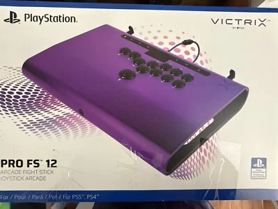 PDP Victrix Pro FS-12 Arcade Fighting Stick for Sony PS5/PS4/ PC (Purple)[63905] - Image 1 of 4