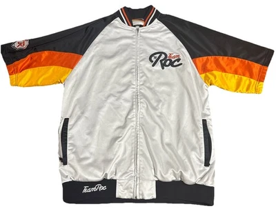 Rocawear Team ROC Men’s White Black  Zip Front Jersey Size XL - Image 1 of 4