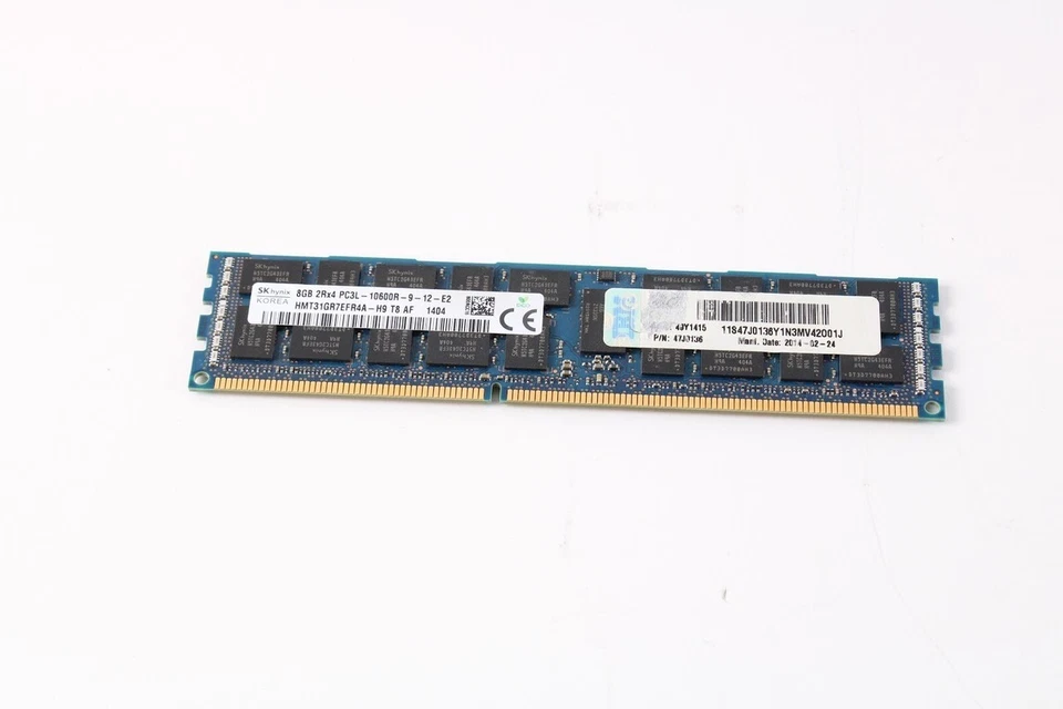 4*8GB 2Rx4 PC3L - 10600R - 9 - 12 - E2 ECC - Photo 1/4