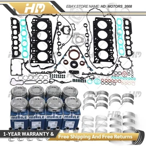 Engine Overhaul Rebuild Pistons Gasket Kit For Porsche Cayenne S 4.5 V8 M48.00 - Picture 1 of 6