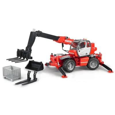 Bruder 1/16 Manitou Telehandler MRT 2150 with Attachments 02129 - Image 1 of 4