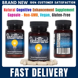 Natural Cognitive Support Capsules – Non-GMO, Vegan & Gluten-Free - Picture 1 of 10