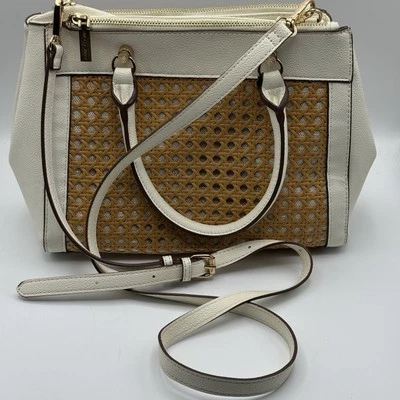 Bolso Bandolera Anne Klein Tejido Blanco Tostado Foto 1 de 4