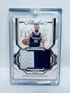 Domantas Sabonis Flawless /20 3-COLOR GAME-WORN PATCH NBA KINGS BEAUTIFUL! - Bild 1 von 2