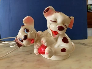 VINTAGE ABAT JOUR PUPAZZO GOMMA CARICA DEI 101 WALT DISNEY LEDRAPLASTIC LEDRA - Picture 1 of 9