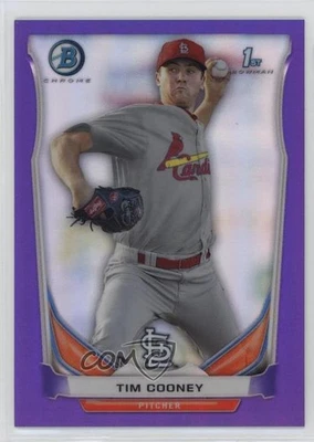 2014 Bowman Prospects Chrome Retail Purple Refractor /199 Tim Cooney #BCP44 - Image 1 of 2