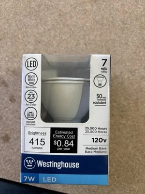Westinghouse 33012 ~ 7W PAR20 FLOOD Dimmable LED Light Bulb Med Base-Warm White - Image 1 of 4