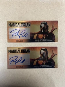 Targa 3x7 firmata Star Wars Il Mandaloriano Pedro Pascal targa autografata V2 - Foto 1 di 1