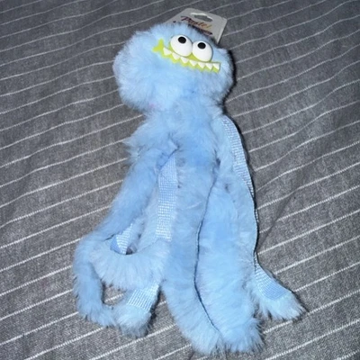 Llavero de felpa pulpo llavero bolso encanto pompón cara azul/verde nuevo Foto 1 de 4