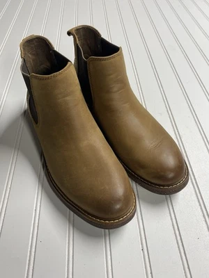 Botas Chaps Para Hombre Talla 10 Cuero Marrón Superior Sin Cordones 96-22662 Foto 1 de 4