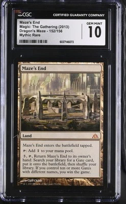 MAZE'S END Dragon's Maze Mythic CGC 10 Gem Mint MTG [Nostalgium] - Image 1 of 2