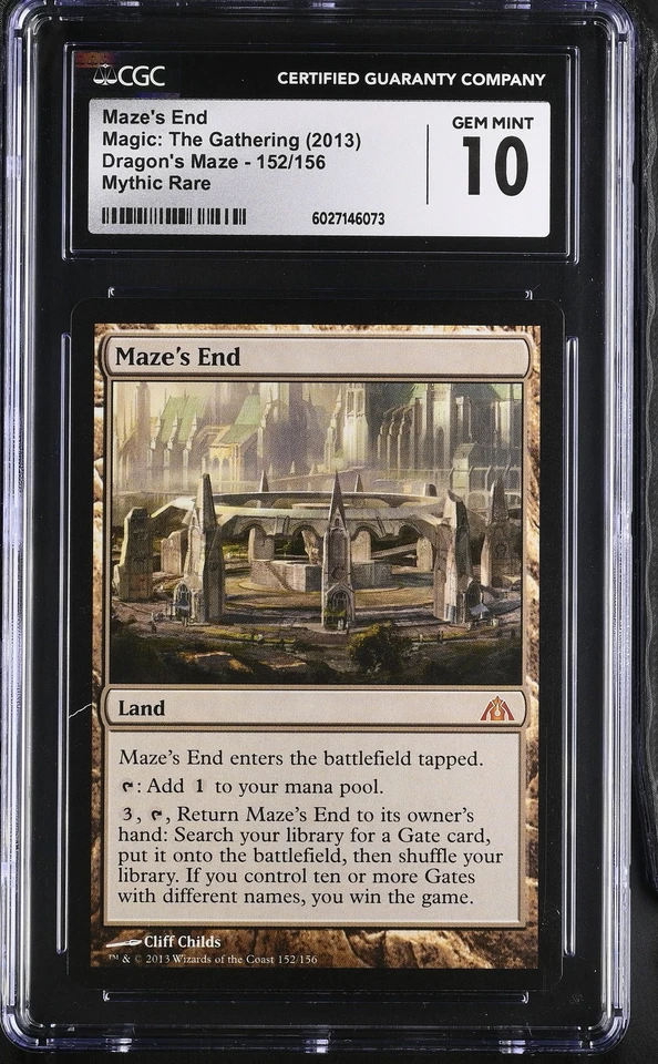 MAZE'S END Dragon's Maze Mythic CGC 10 Gem Mint MTG [Nostalgium] - Image 1 of 2