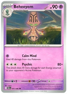 Beheeyem - 041/086 - Black Bolt - Casi nuevo/Muy nuevo - Juego de cartas coleccionables Pokémon - Inglés - Imagen 1 de 1