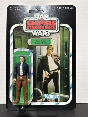 Vintage STAR WARS Han Solo Bespin Original Action Figure on Custom ESB 41 card - Image 1 of 4