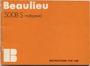 BEAULIEU 5008S MULTISPEED ORIGINAL INSTRUCTION MANUAL (MO1175) - Picture 1 of 1