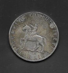 TÜRKEI - 1972 "SILBER 50 Lira - 50 Jahre 30.08.1922" (zirkuliert) !!! - Bild 1 von 2