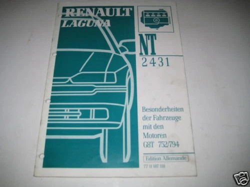 Manual de Taller Renault Laguna Motor G8T, 1995 - Imagen 1 de 1