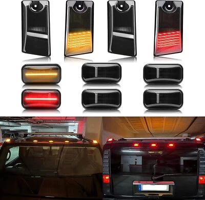 Lámparas de techo de cabina Hummer OEM 10 piezas carcasa lente ahumada para Hummer H2 SUT 2003-2009 Foto 1 de 4