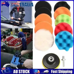 11Pcs 3 Inch Foam Pad Buffer Kit Buffer Drill Wheel Polisher for Sanding Waxing - Picture 1 of 12