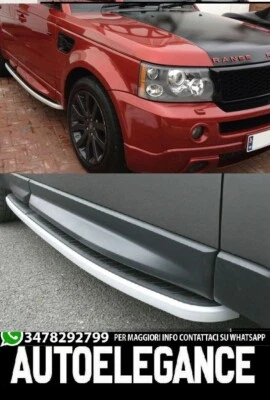 PEDANE LATERALI RANGE ROVER SPORT 2005-2012 SOTTOPORTA IN ALLUMINIO / ABS grey - Imagen 1 de 4