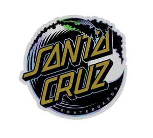Santa Cruz Holo Wave Dot Skateboard Sticker 4" - Bild 1 von 1