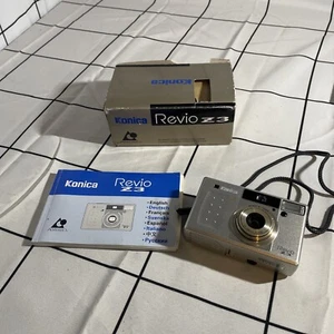 KONICA REVIO Z3 ZOOM 21-58mm Con Caja Original e Instrucciones Probado Y Funciona - Imagen 1 de 9