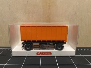 WIKING 6650121 Trailer for Roll-Off Tipper - Orange - 1:87/HO - Picture 1 of 4