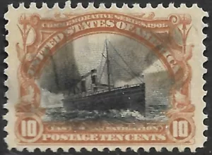 US Scott 299 Pan American Expo 1901 VF/XF usado Wmk 191 Perf 12 - Imagen 1 de 2