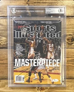REVISTA COMPLETA ILUSTRADA DEPORTIVA FIRMADA POR KAWHI LEONARD BECKETT LOSA CERTIFICADO DE AUTENTICIDAD AUTOMÁTICO - Imagen 1 de 3