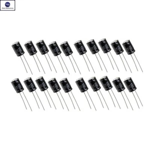 20PZ CONDENSATORE ELETTROLITICO 100uF 50V DC POLARIZZATO CONDENSATORI 105°C - Foto 1 di 2