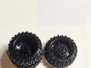 1/64 Scale Custom 3D printed Dually Tires/Wheels - Picture 1 of 3