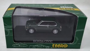 EBBRO 1:43 HONDA CIVIC HI-DELUXE GREEN DIE-CAST MODEL CAR JDM - Picture 1 of 5