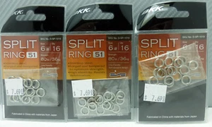 BKK Size 6 Split Ring-51 3 packs of 16 - Picture 1 of 3