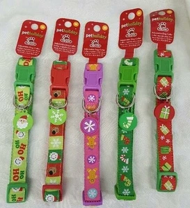 Collar de perro de Navidad mediano ajustable Y bolsa de regalo gratis - ¡Gran idea de Navidad!    - Imagen 1 de 8