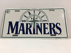 MLB Seattle Mariners License Plate, Genuine Merchandise (Metal) - Picture 1 of 6